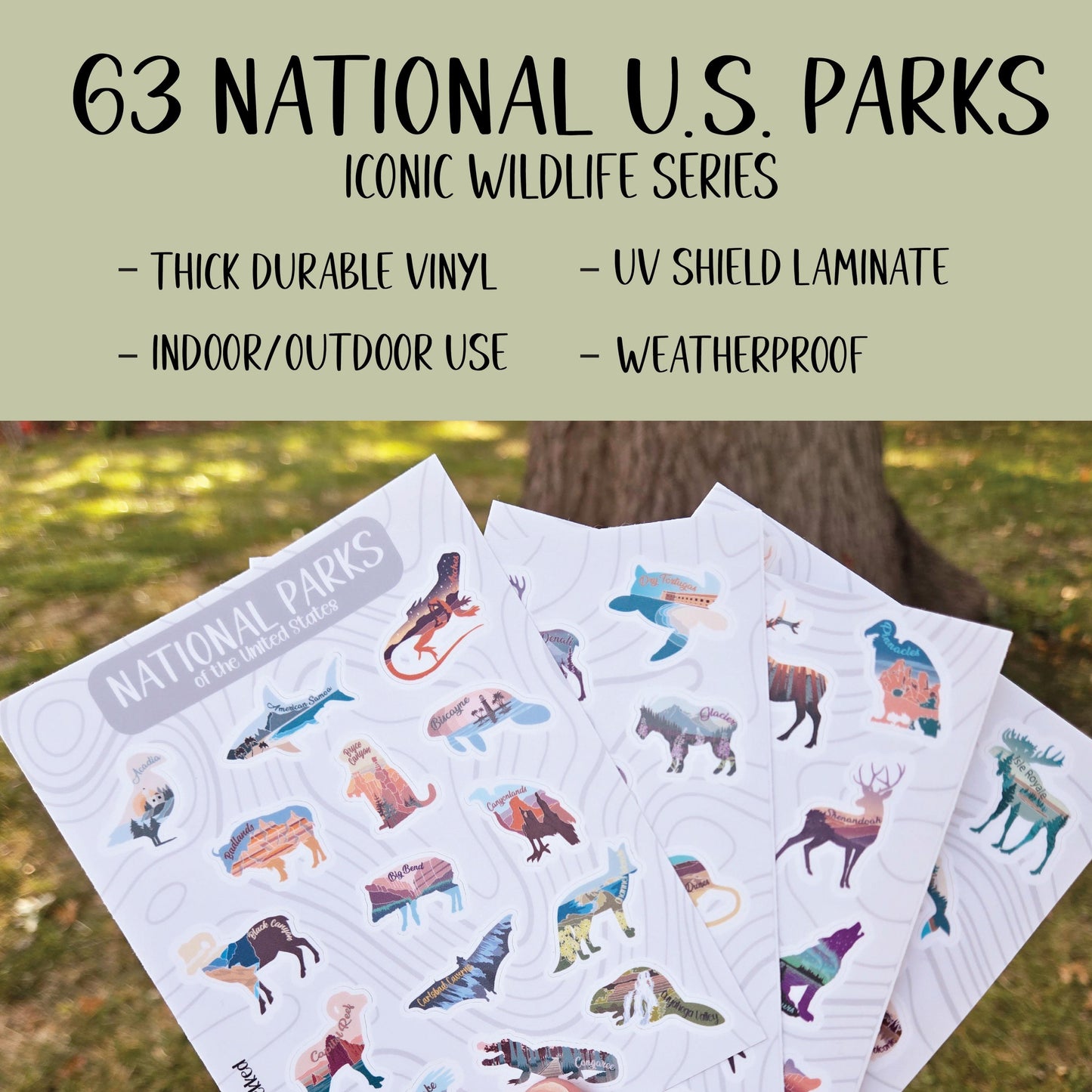 National Park water bottle with stickers, Glow in the Dark bottle, National Park bucket list, Nalgene 32 oz, hiking, Water bottle tracker