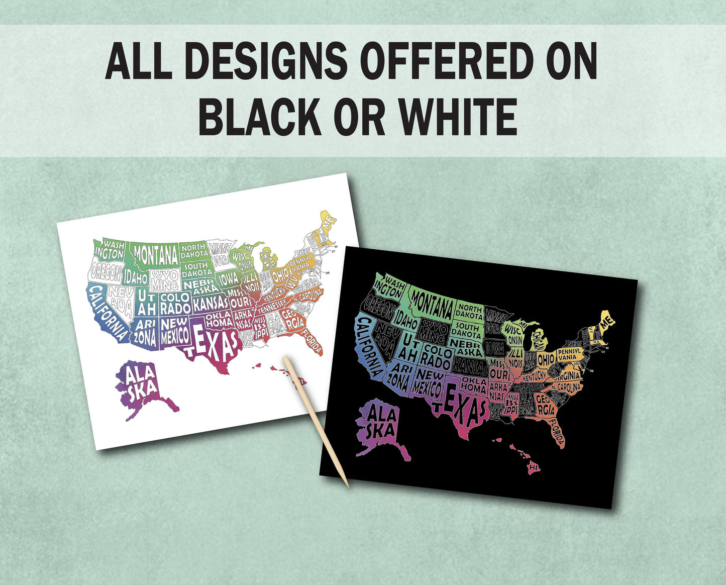 50 States Scratch Off map, Scratch Art paper, United States Bucket List, 50 States Traveled, Mother's day, Graduation gift, Father's Day,