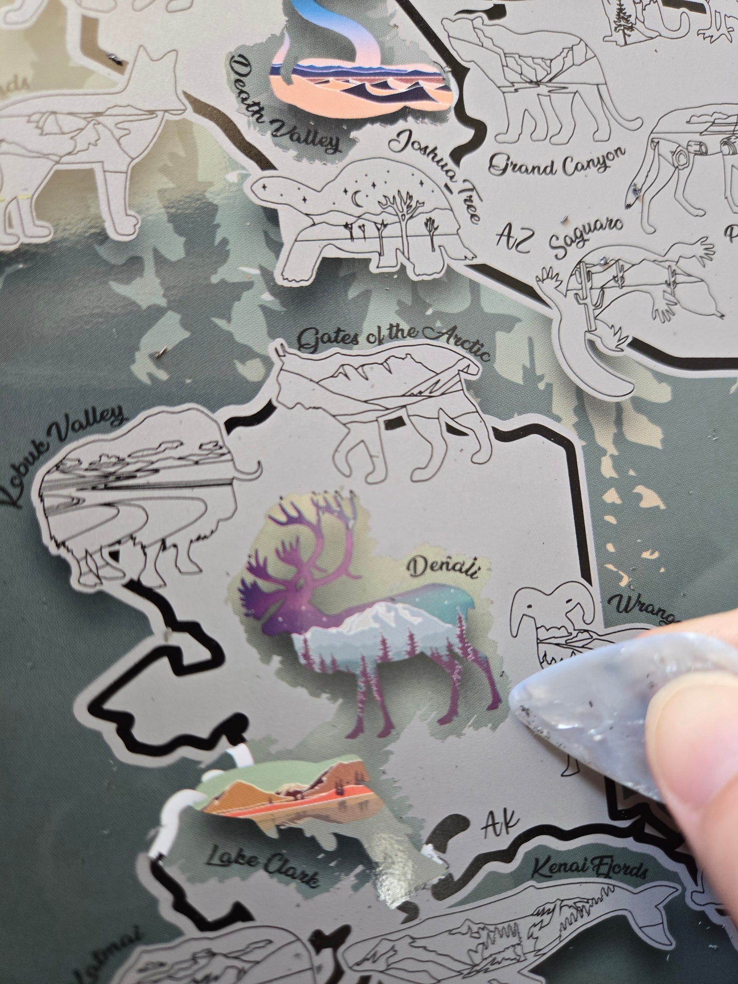 National Park Scratch Off Poster, Bucket List Travel Scratch off Map 12x18