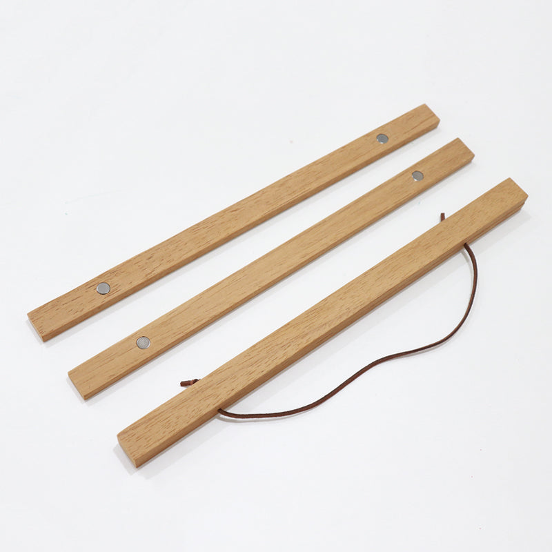 Hanging Magnetic Frame; Teak Wood Frame; Black Frame; Hanging Frame for Posters and Prints; Scratch Off Frames